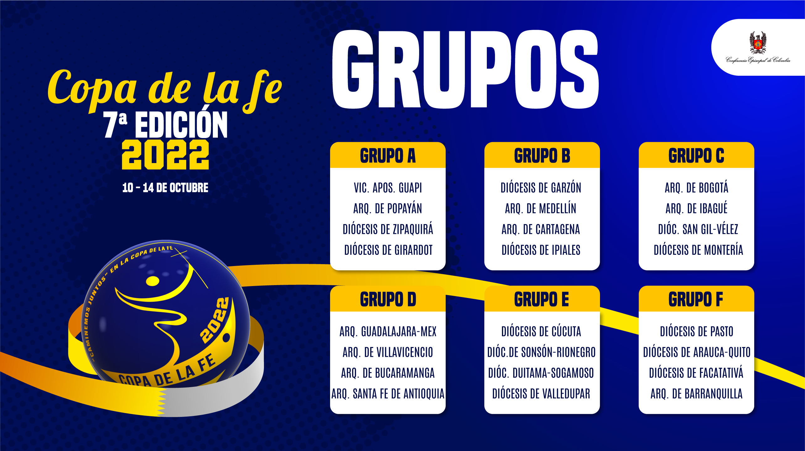 Sorteo Copa De La Fe 2022: ¡Ya Están Conformados Los Grupos ...